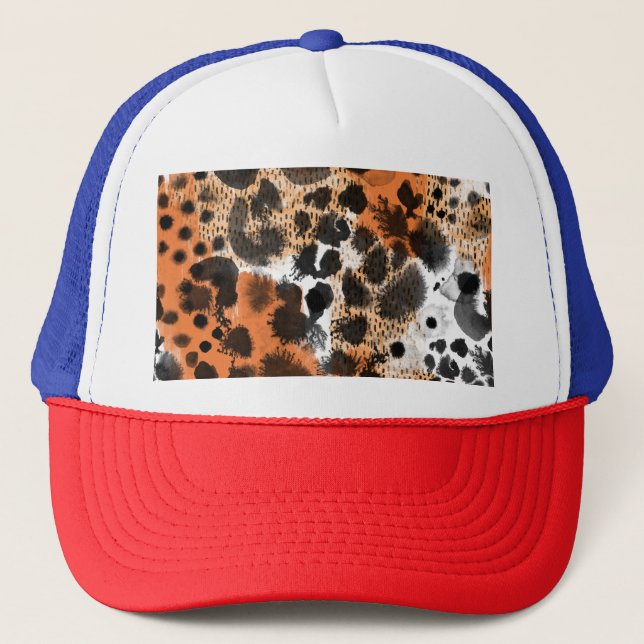 Animalisk hud: kreativ leopard mönster. keps (Framsida)