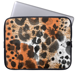 Animalisk hud: kreativ leopard mönster. laptop fodral