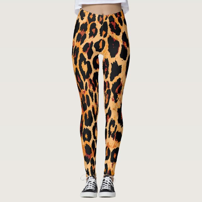 Animalisk hud: Vintagens struktur Leggings (Framsida)