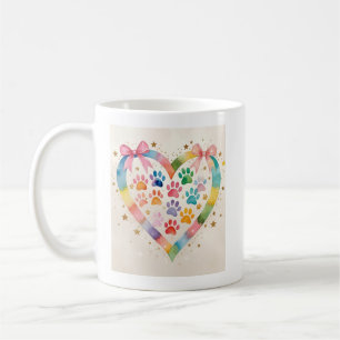Animalisk Kärlek-banderoll - vattenfärgsstil Skriv Kaffemugg