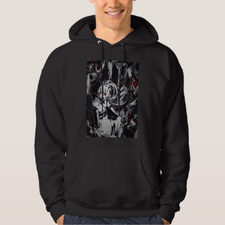 Animalisk skräckestetisk Creepy Girl Japansk Hoodie