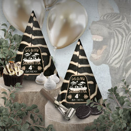 Animalisk tidskrift Zebra-Födelsedagsfest Hat