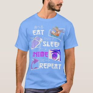 Animaliska animeringar ser manga Japan äter sömnre T Shirt
