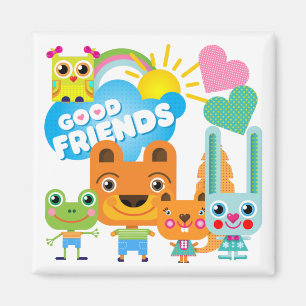 Animaliska Bra-vänner Magnet