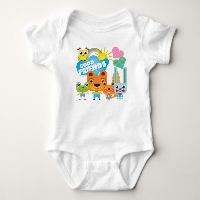 Animaliska Bra-vänner Tee (Framsida)