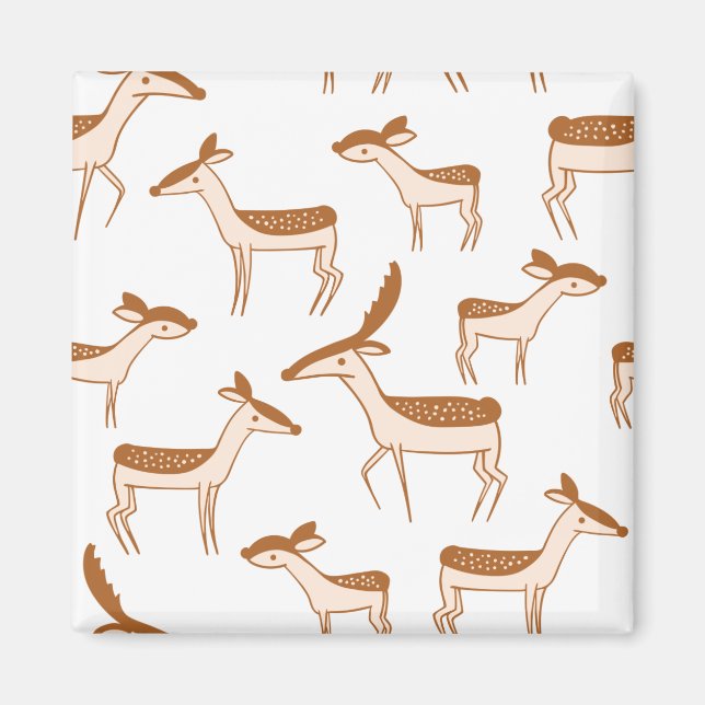 Animaliska Cute hjort Design Magnet (Framsidan)