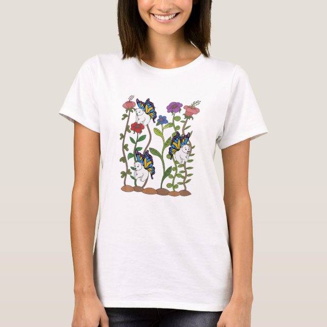 Animaliska fantasy Butterfly T Shirt (Framsida)