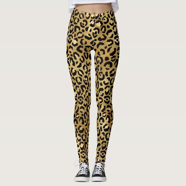 Animaliska guld leggings (Framsida)
