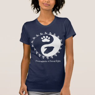 Animaliska Höger - understödjande frakt T-shirt