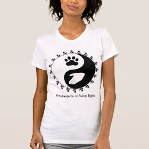 Animaliska Höger - understödjande frakt T-shirt
