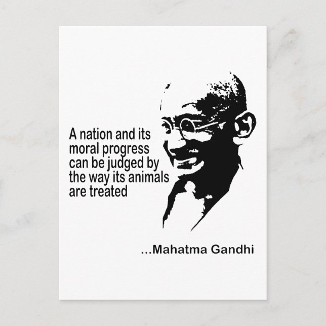 Animaliska Höger Vykort (Framsida)