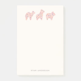 Animaliska kakor Parad Barn Post-it - Jordgubbar Block