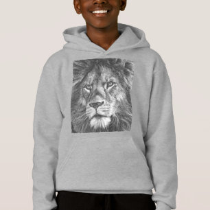 Animaliska Lejona Ansikte Front Skriv ut Kids Boys T Shirt