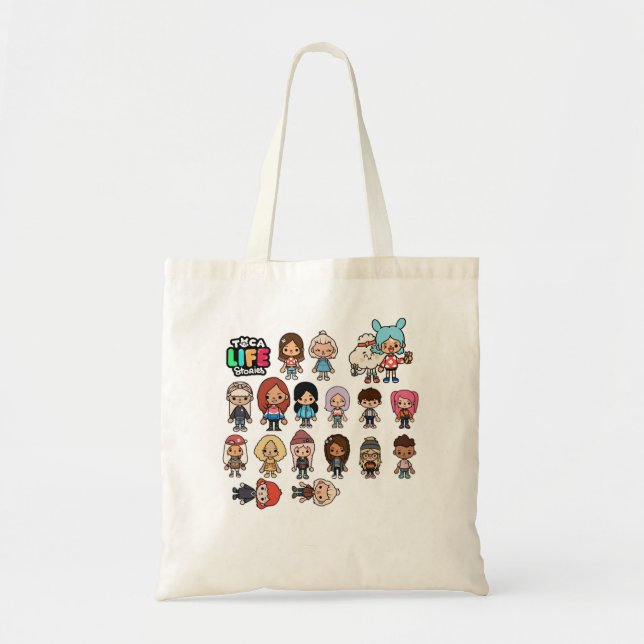 Animaliska manga Toca Boca Anime Gift till jul Tygkasse (Framsidan)