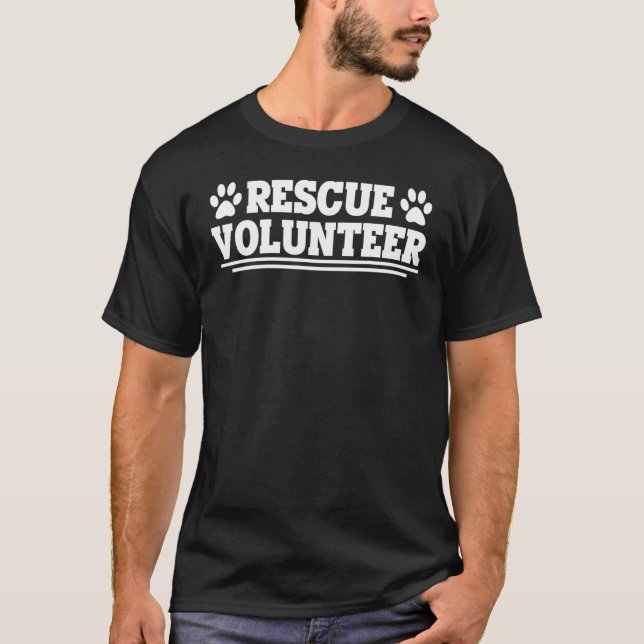 Animaliska räddningstjänster Hund Rädding V T Shirt (Framsida)