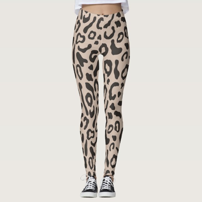 Animaliska utskrifter av baljväxter i Mode Leggings (Framsida)