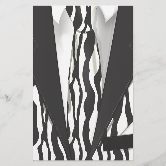 Animaliska utskrifter Kostym Brevpapper (Framsida)