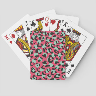 Animaliska utskrifter mönster casinokort