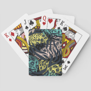 Animaliska utskrifter mönster casinokort