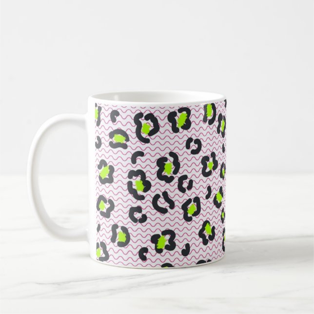 Animaliska utskrifter mönster kaffemugg (Vänster)