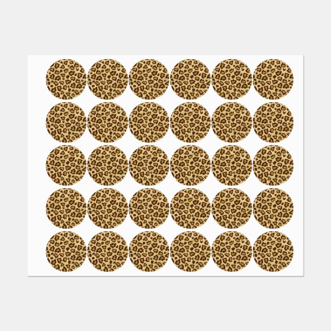 Animaliska utskrifter mönster klistermärke (Ark)