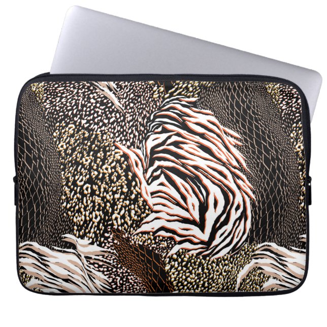 Animaliska utskrifter Mönster Laptop sleeve (Framsidan)