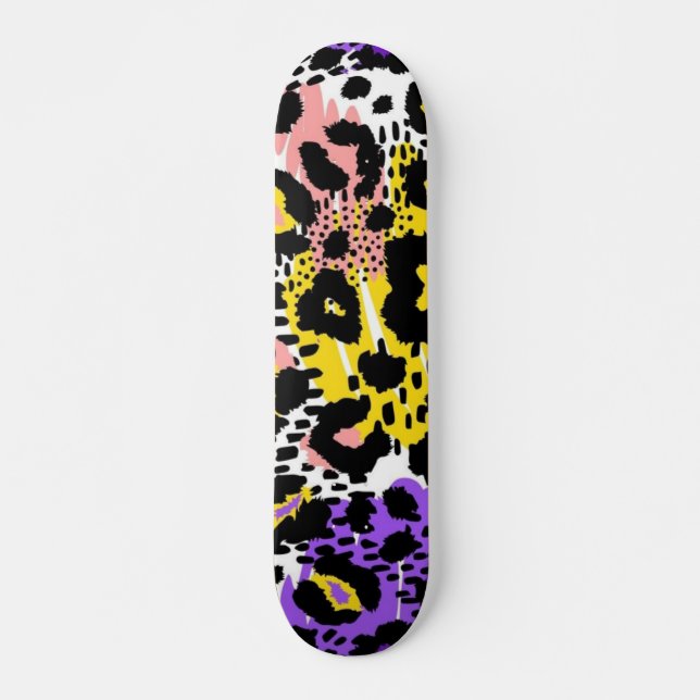 Animaliska utskrifter mönster mini skateboard bräda 18,5 cm (Framsida)