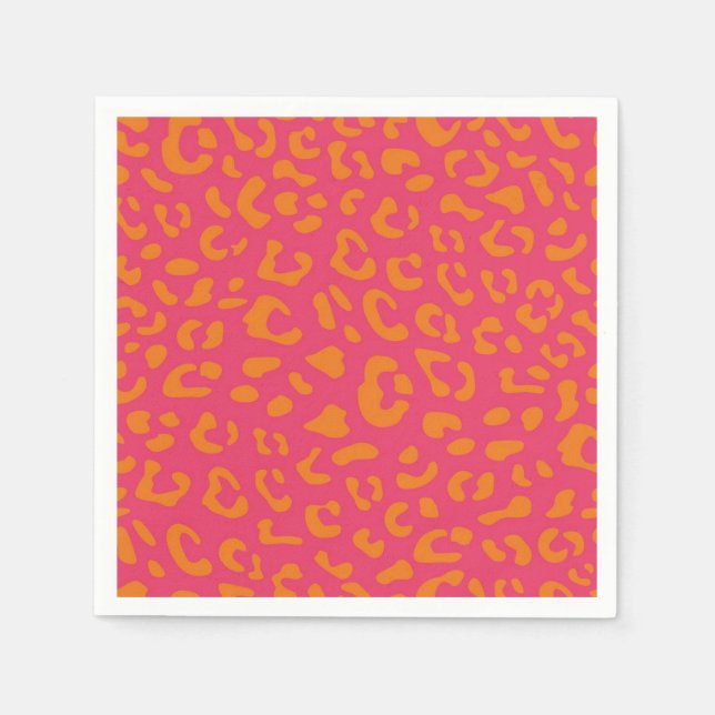 Animaliska utskrifter mönster pappersservett (Framsidan)