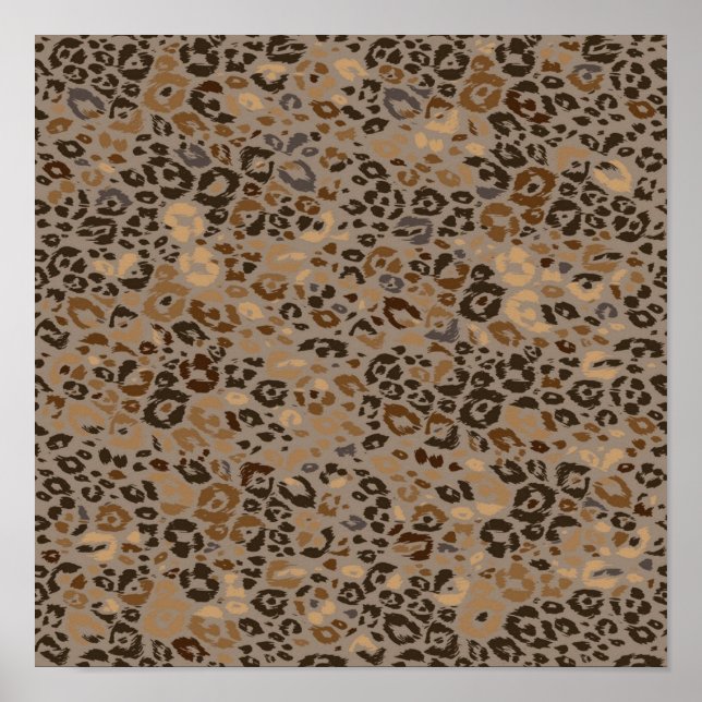 Animaliska utskrifter mönster poster (Framsidan)