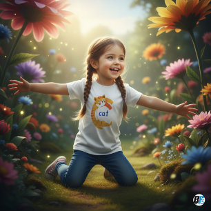 Animaliskt alfabet C för katt T Shirt