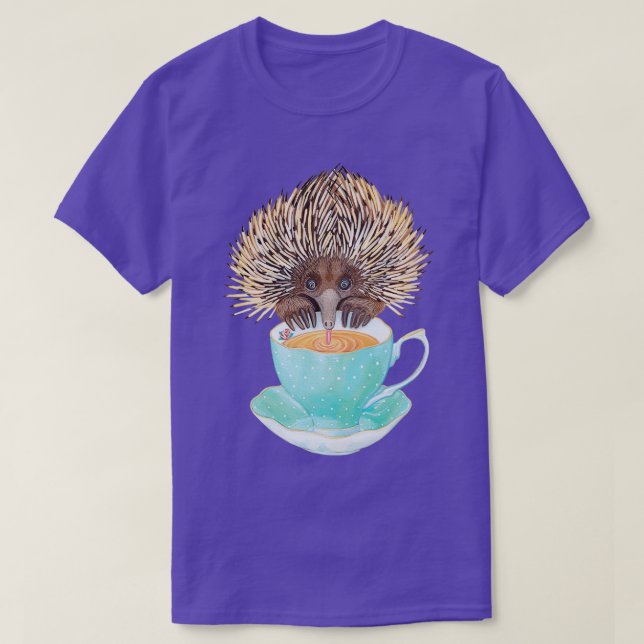 Animaliskt Echidna-te T Shirt (Design framsida)