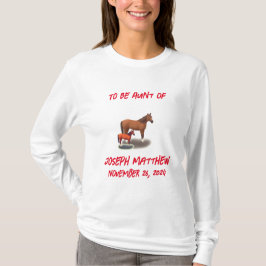 Animaliskt Mamma som ska T Shirt