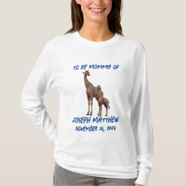 Animaliskt Mamma som ska T Shirt