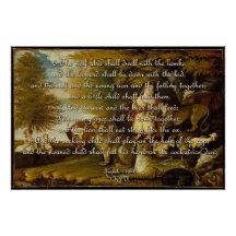 Animaliskt poster - Isaiah 11:6-8