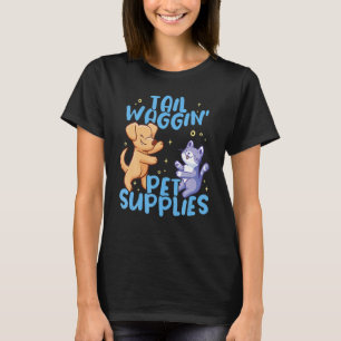 Animaliskt sällskapsdjursfoder Ail Waggin Pet Supp T Shirt