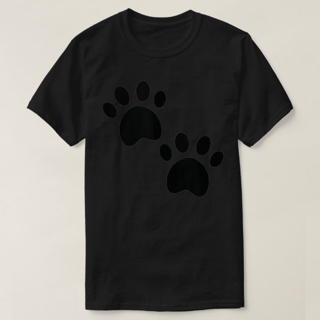 Animaliskt Tass avtryck T Shirt (Design framsida)