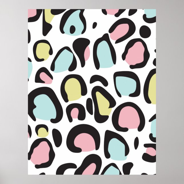 Animaliskt tryck på 1980-talet i mönster (Framsidan)