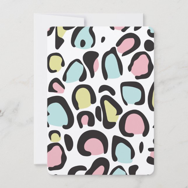 Animaliskt tryck på 1980-talet i mönster (Framsida)