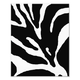 Animaliskt utskrift av Zebra Rand Fototryck