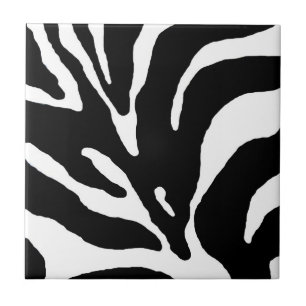 Animaliskt utskrift av Zebra Rand Kakelplatta