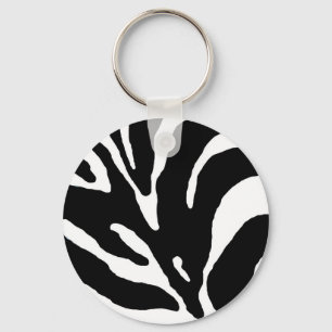 Animaliskt utskrift av Zebra Rand Nyckelring