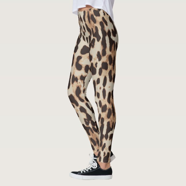 Animaliskt utskrift leggings (Vänster)