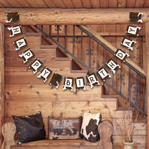 Animaliskt utskrift Stampede Brown Vimplar