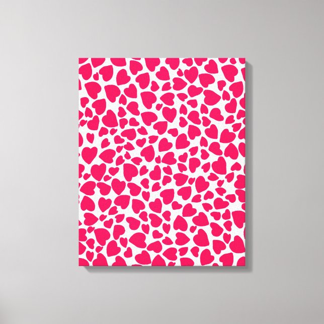 Animaliskt utskriftshjärta 2014 canvastryck (Framsida)