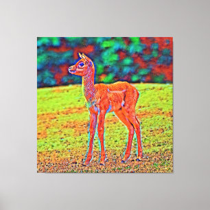 AnimalisktFärg_Antilope_001 Canvastryck