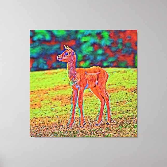AnimalisktFärg_Antilope_001 Canvastryck (Framsida)