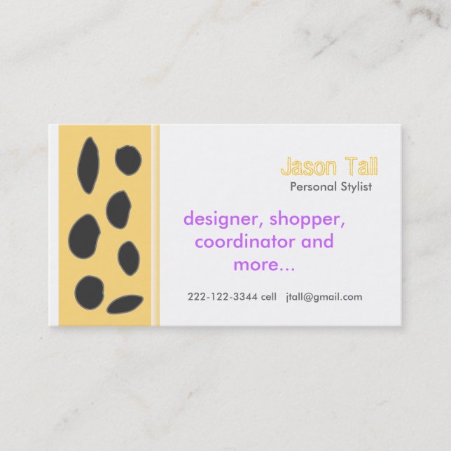 Animalistisk Visitkort (Framsida)