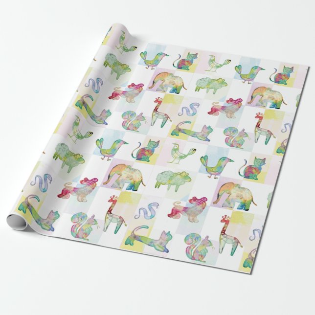  Animalitos Amigables Presentpapper (Utrullad)