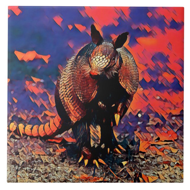 AnimalMix_Armadillo_001 Kakelplatta (Framsidan)