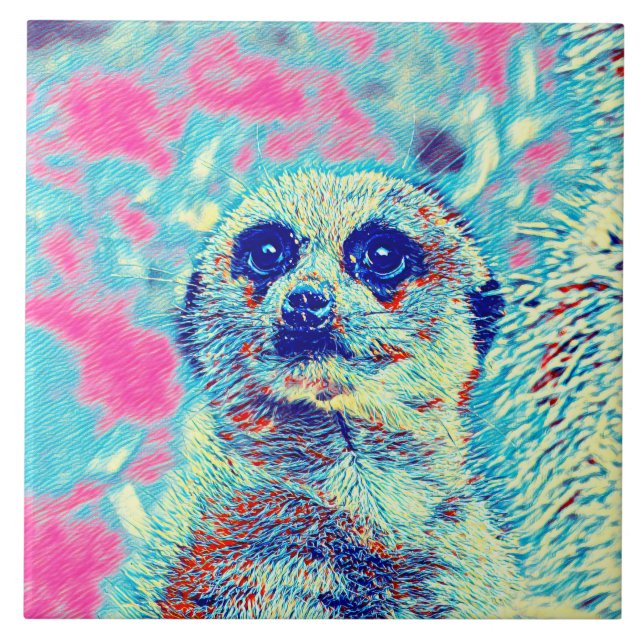 AnimalMix_Meerkat_008 Kakelplatta (Framsidan)